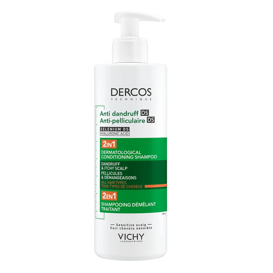 Vichy Dercos Anti Dandruff DS, шампунь против перхоти 2-в-1, 390 мл: цены и характеристики