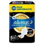Always Ultra, гігієнічні серветки з крильцями, розмір 5, Secure Night Extra, 20 шт.: ціни та характеристики