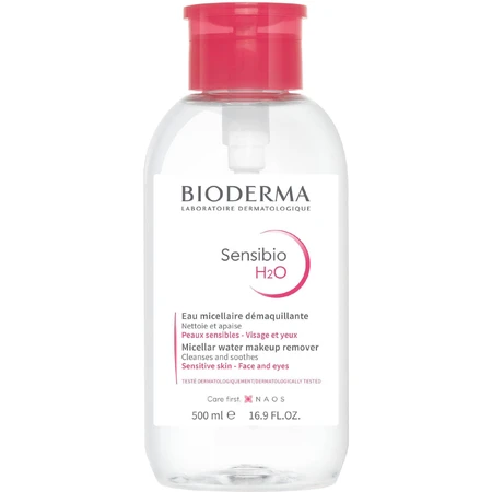 Bioderma Sensibio H2O мицеллярная вода для чувствительной кожи с помпой 1х500 мл 500 мл: цены и характеристики