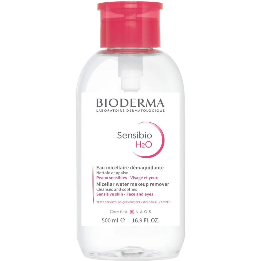 Bioderma Sensibio H2O мицеллярная вода для чувствительной кожи с помпой 1х500 мл 500 мл: цены и характеристики