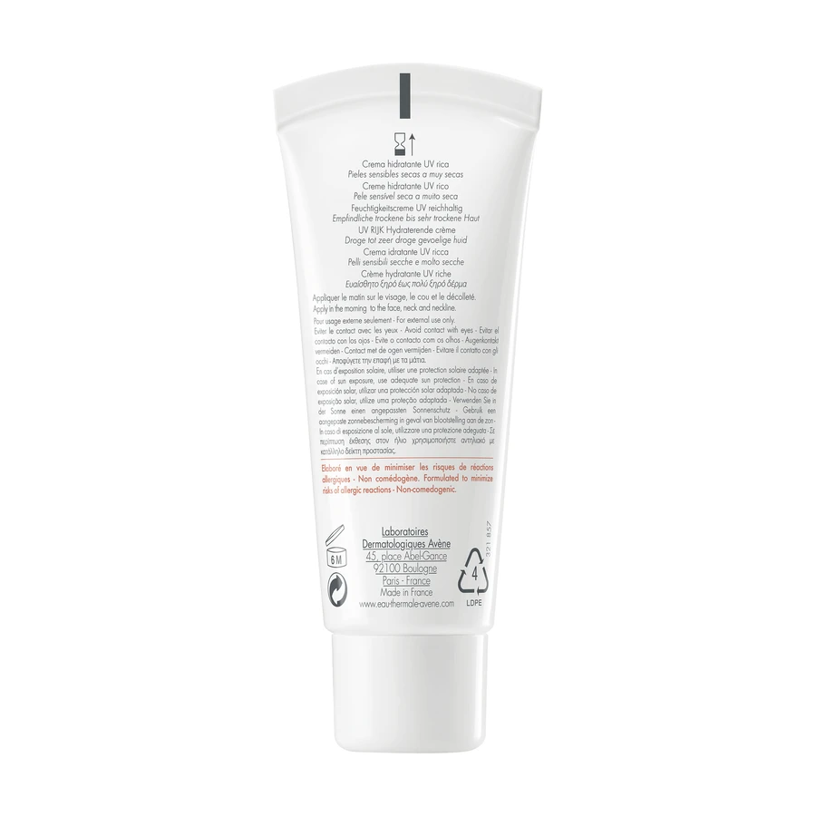 Eau Thermale Avene, Hydrance UV-Riche, Насыщенный увлажняющий крем, SPF 30, 40 мл: цены и характеристики