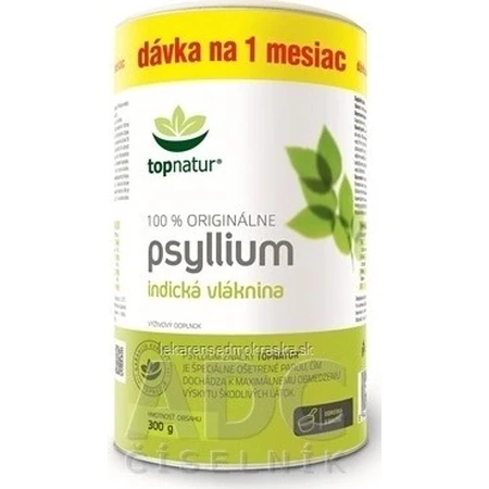 topnatur PSYLLIUM FIBER коробка 1×300 г, дієтична добавка: ціни та характеристики