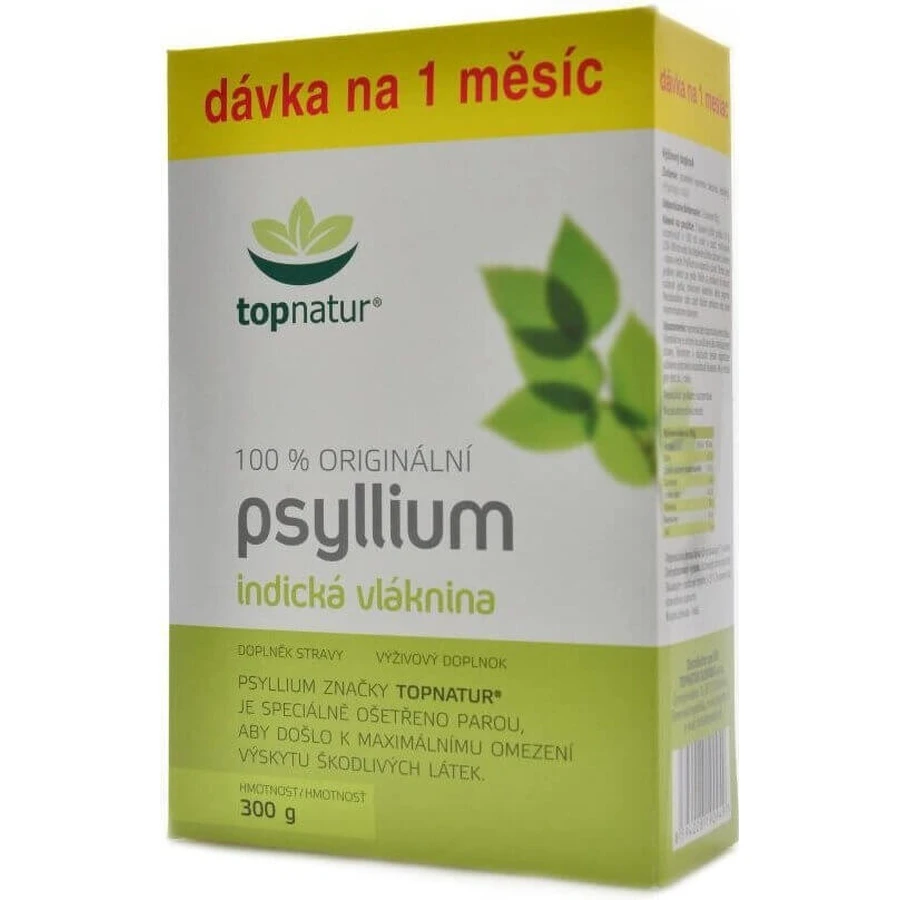 topnatur PSYLLIUM FIBER коробка 1×300 г, дієтична добавка: ціни та характеристики