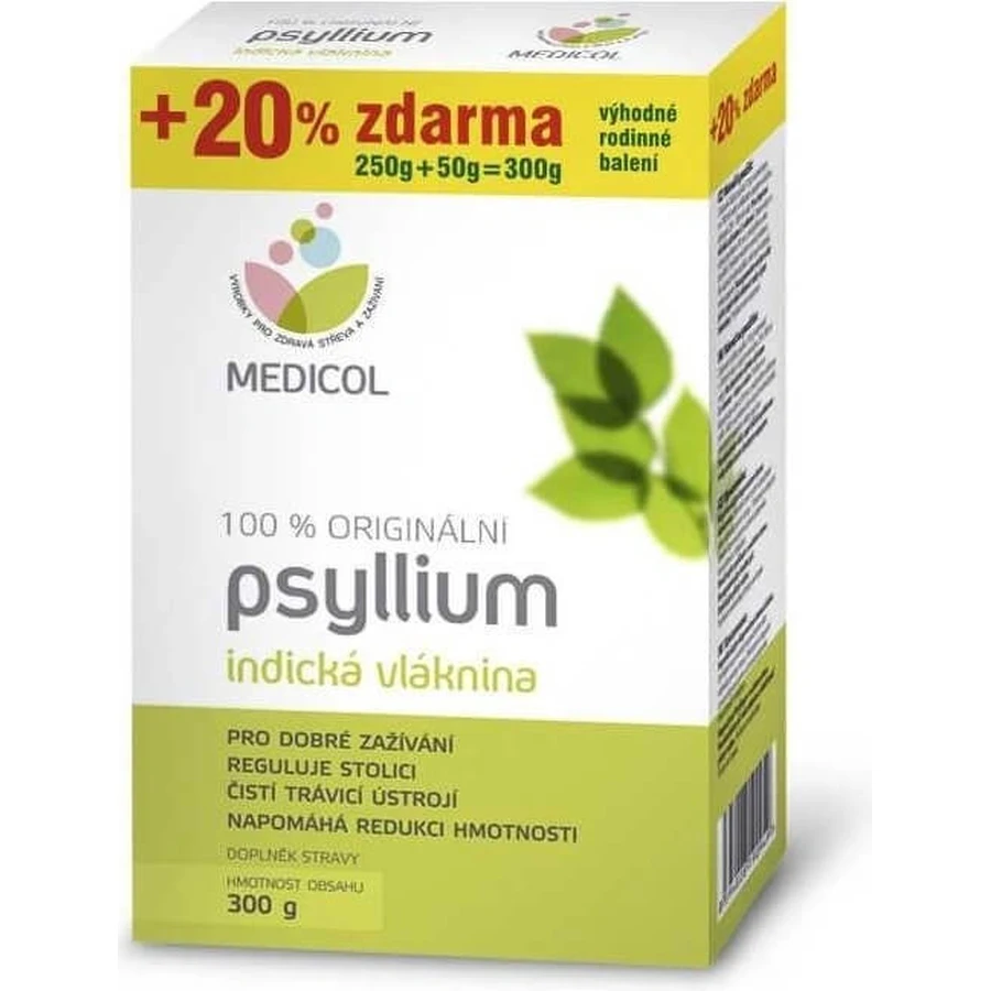 topnatur PSYLLIUM FIBER коробка 1×300 г, дієтична добавка: ціни та характеристики