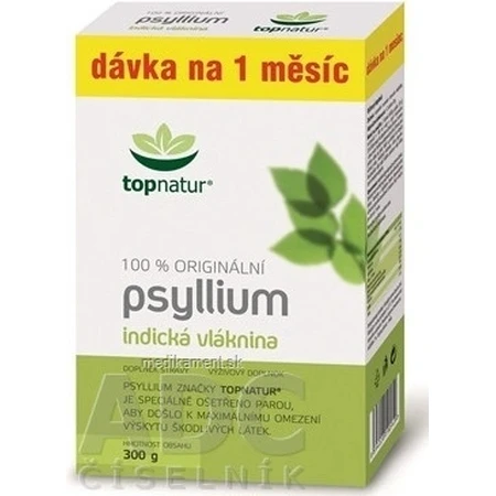 topnatur PSYLLIUM FIBER коробка 1×300 г, дієтична добавка: ціни та характеристики