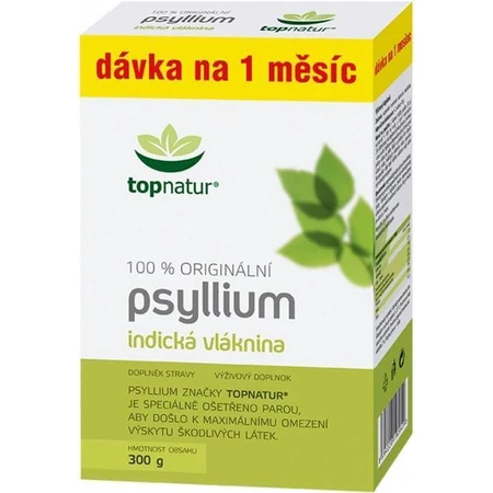 topnatur PSYLLIUM FIBER коробка 1×300 г, дієтична добавка: ціни та характеристики