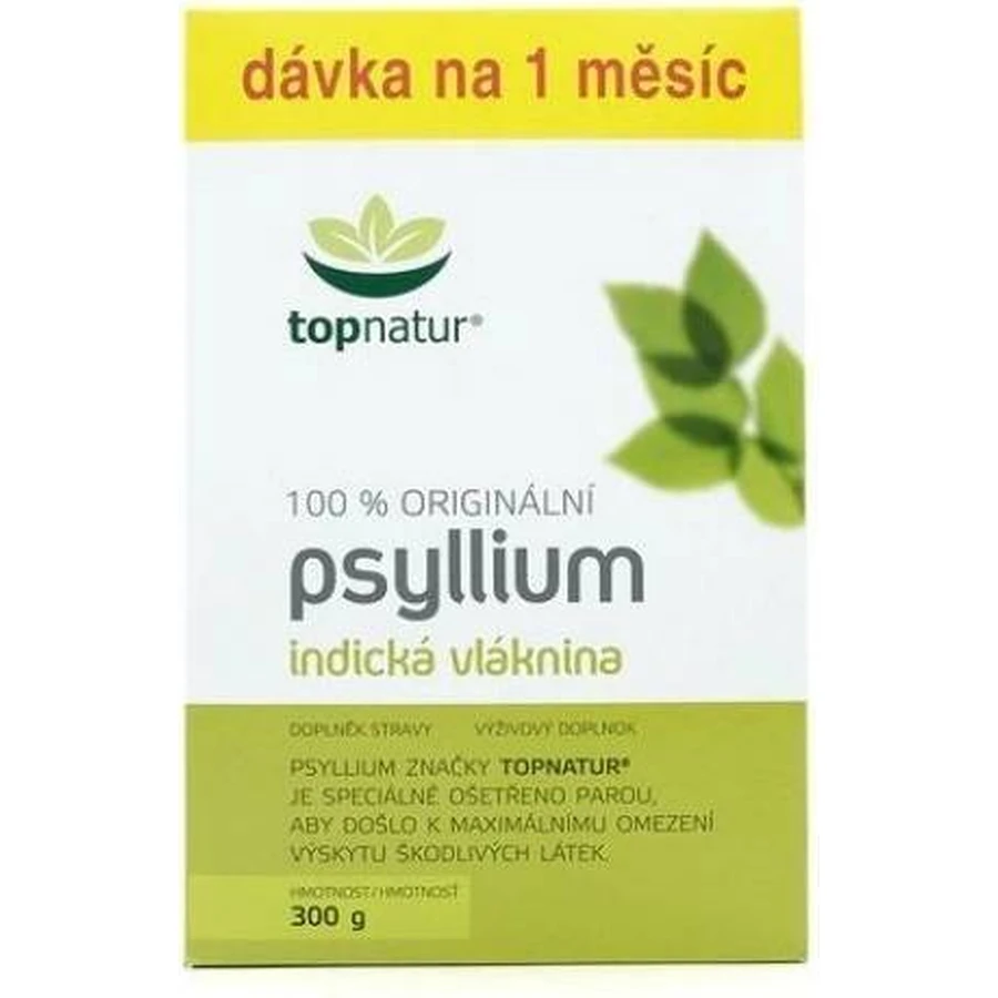 topnatur PSYLLIUM FIBER коробка 1×300 г, дієтична добавка: ціни та характеристики