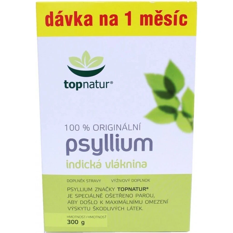 topnatur PSYLLIUM FIBER коробка 1×300 г, дієтична добавка: ціни та характеристики