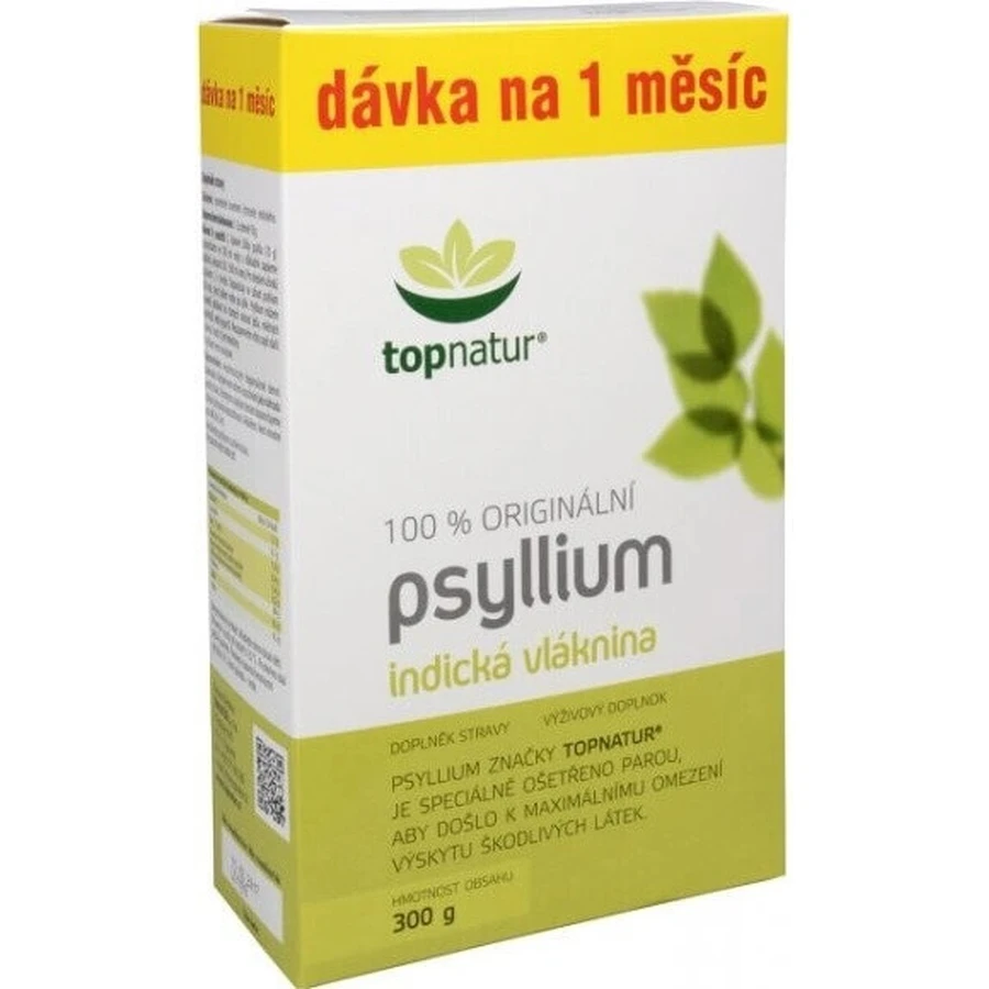topnatur PSYLLIUM FIBER коробка 1×300 г, дієтична добавка: ціни та характеристики