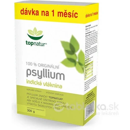 topnatur PSYLLIUM FIBER коробка 1×300 г, дієтична добавка: ціни та характеристики