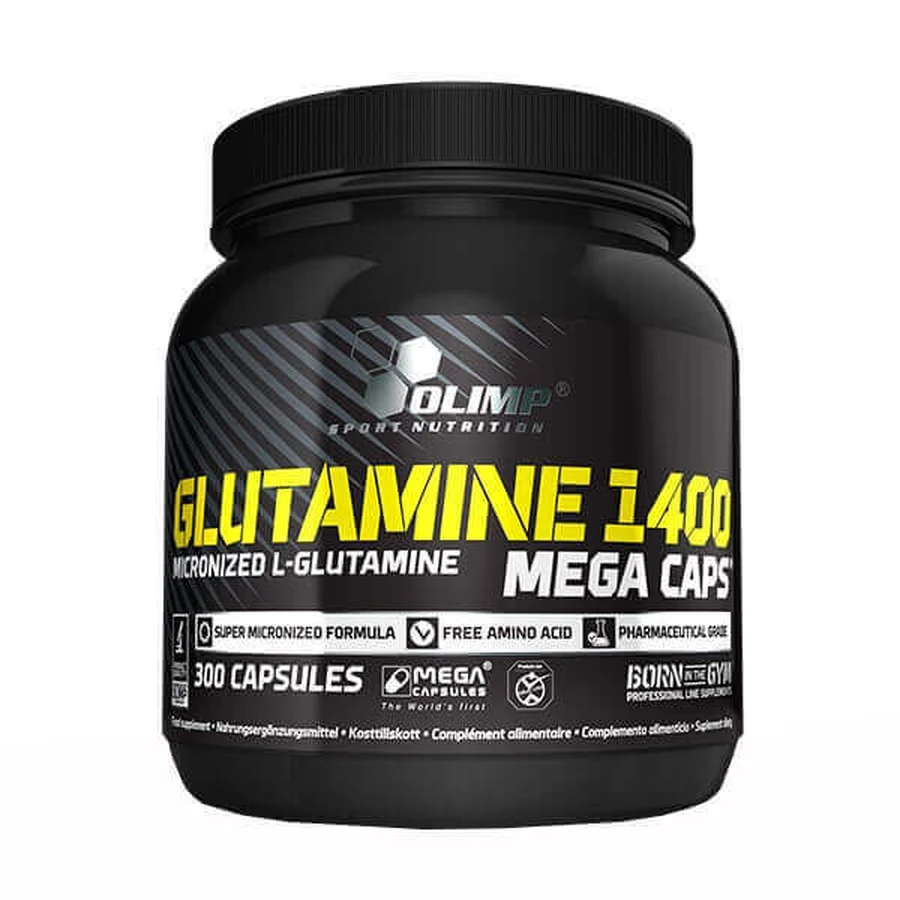 Olimp Glutamine 1400 Mega Caps, 300 капсул: ціни та характеристики