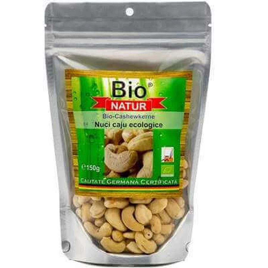 Горіхи кеш'ю органічні, 150 г, Bio Natur: ціни та характеристики