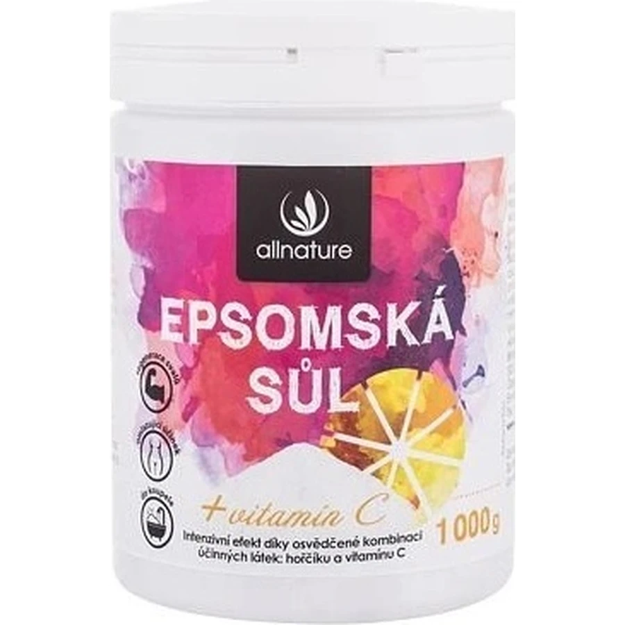 Allnature Епсомова сіль Вітамін С 1000г 1×1000г: ціни та характеристики