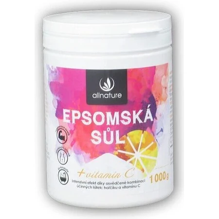 Allnature Епсомова сіль Вітамін С 1000г 1×1000г: ціни та характеристики