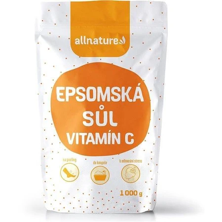 Allnature Епсомова сіль Вітамін С 1000г 1×1000г: ціни та характеристики