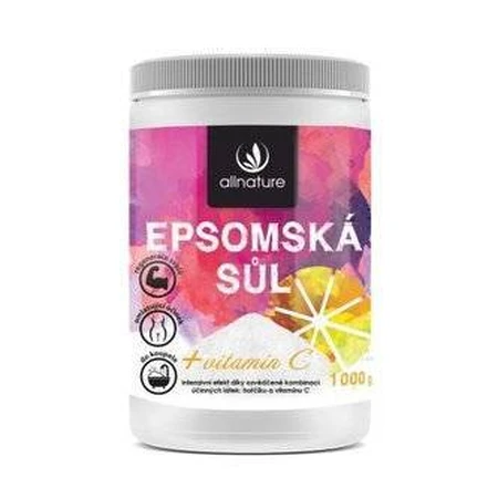 Allnature Епсомова сіль Вітамін С 1000г 1×1000г: ціни та характеристики