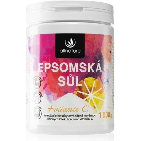 Allnature Епсомова сіль Вітамін С 1000г 1×1000г: ціни та характеристики