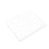 Муслін з органічної бавовни в золотий горошок, 75x75 см, білий, Fic Baby
