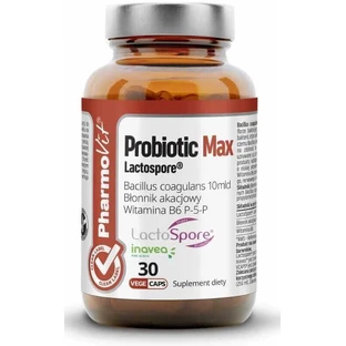 Пробіотик Max Lactospore 30 капсул PharmoVit Clean Label
