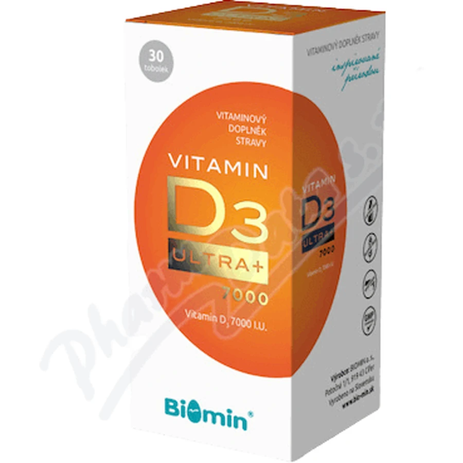 Biomin Vitamin D3 Ultra+ 7000 I.U. 30 твердых капсул: цены и характеристики