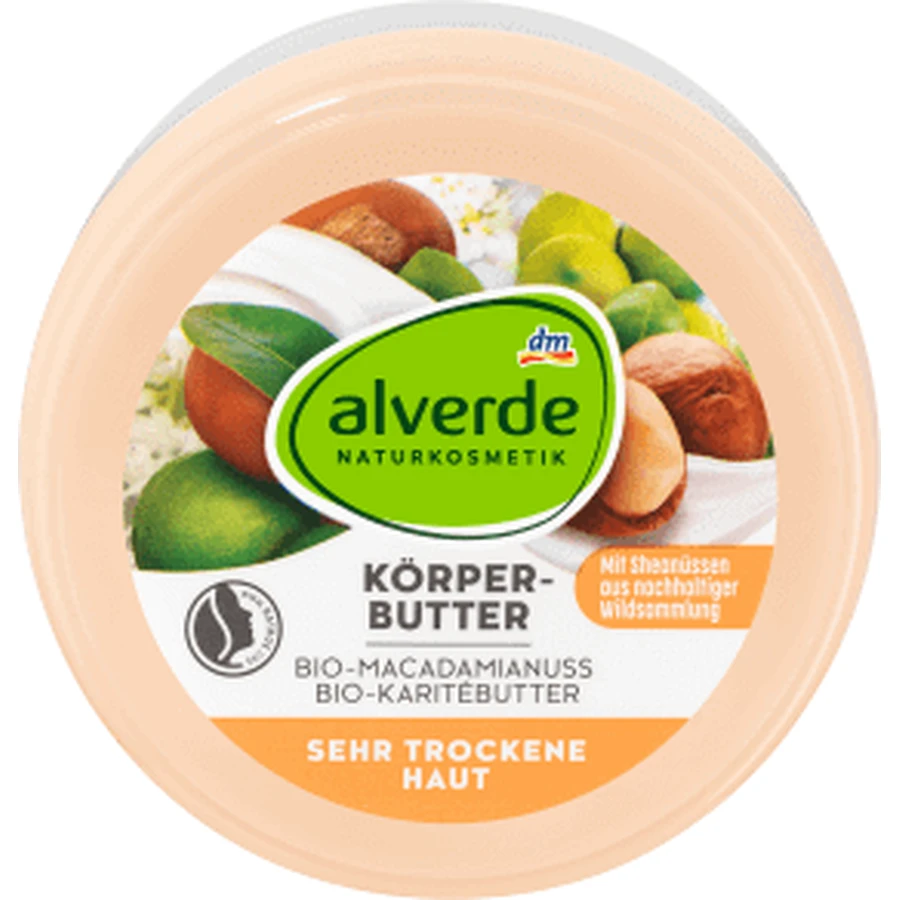 Олія для тіла Alverde Naturkosmetik з горіхом макадамії та маслом ши, 200 мл: ціни та характеристики
