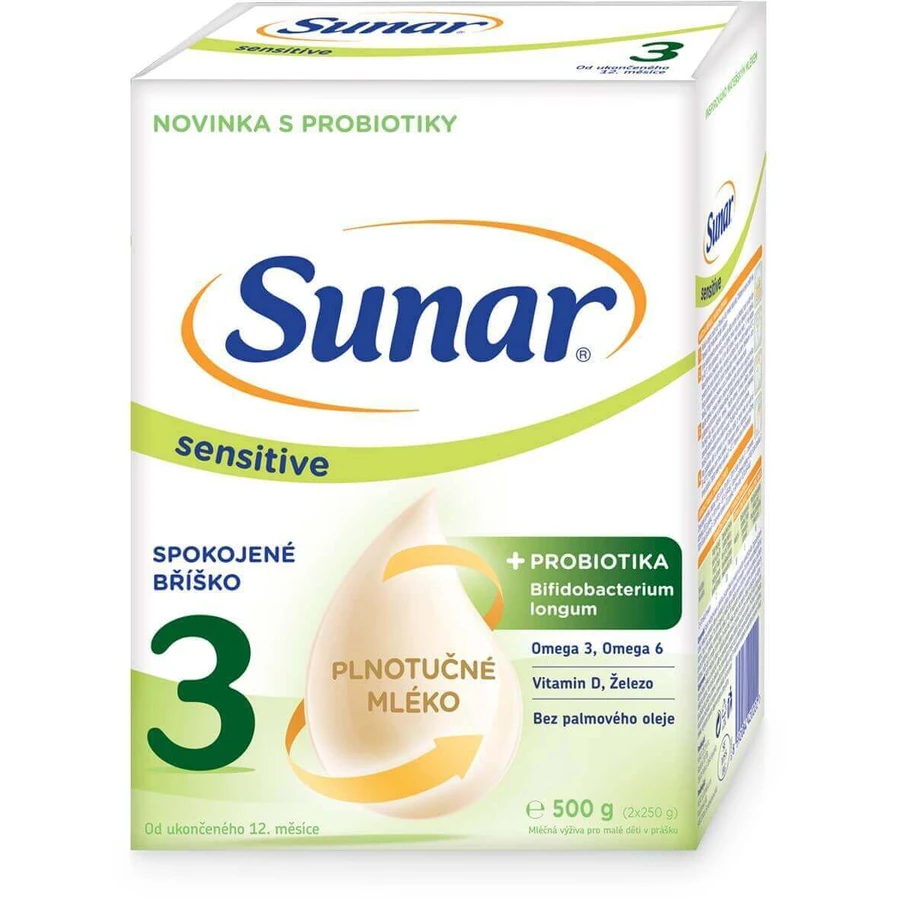 Sunar Sensitive 3, молоко для малышей 500 г: цены и характеристики