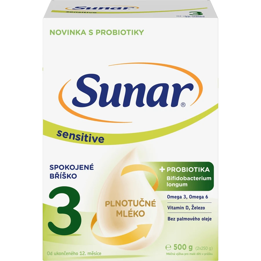 Sunar Sensitive 3, молоко для малышей 500 г: цены и характеристики