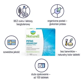 Naturell Органічний калій, 100 таблеток