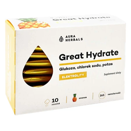 Aura Herbals Great Hydrate, ананас, 10 пакетиков: цены и характеристики