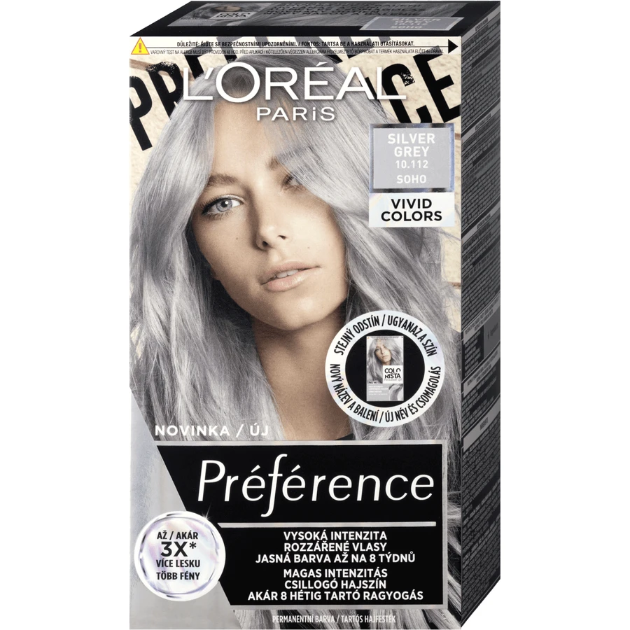 L'Oréal Paris Préférence Vivid Colors перманентная краска для волос 10.112 Soho 150 мл: цены и характеристики