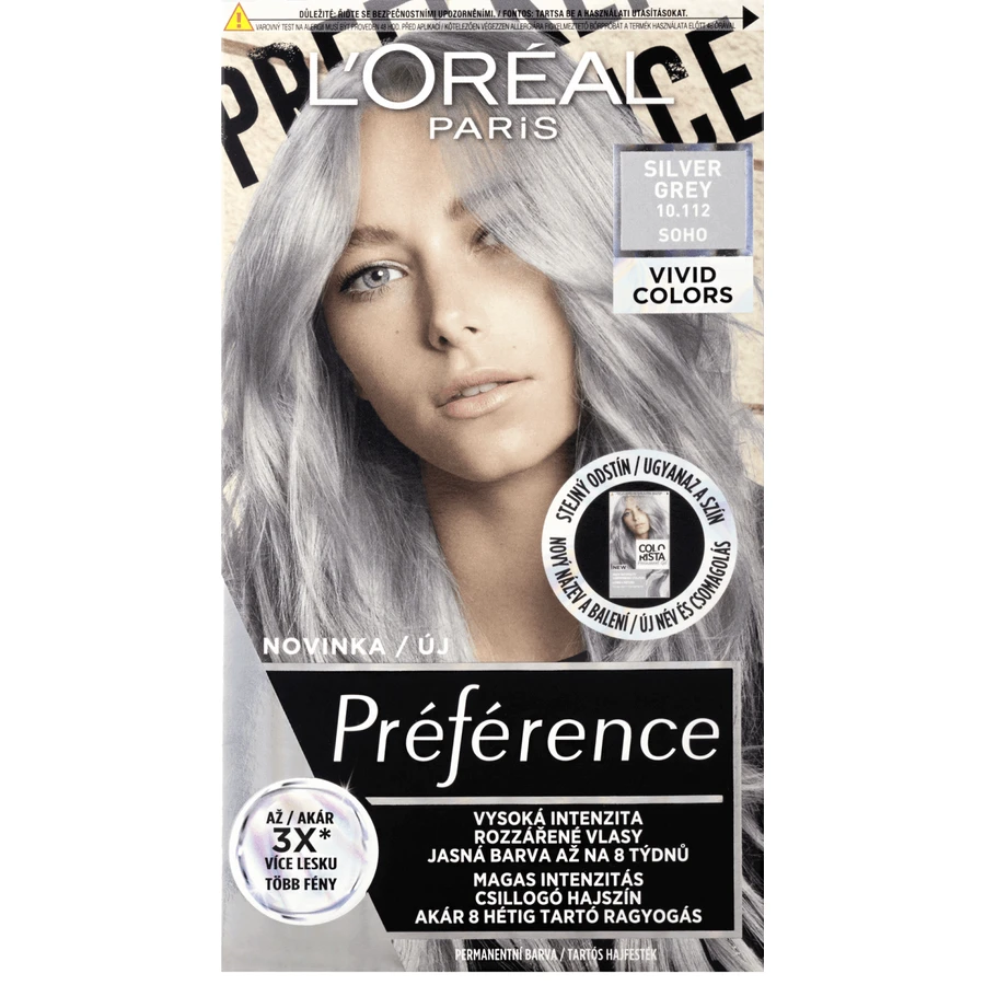 L'Oréal Paris Préférence Vivid Colors перманентная краска для волос 10.112 Soho 150 мл: цены и характеристики