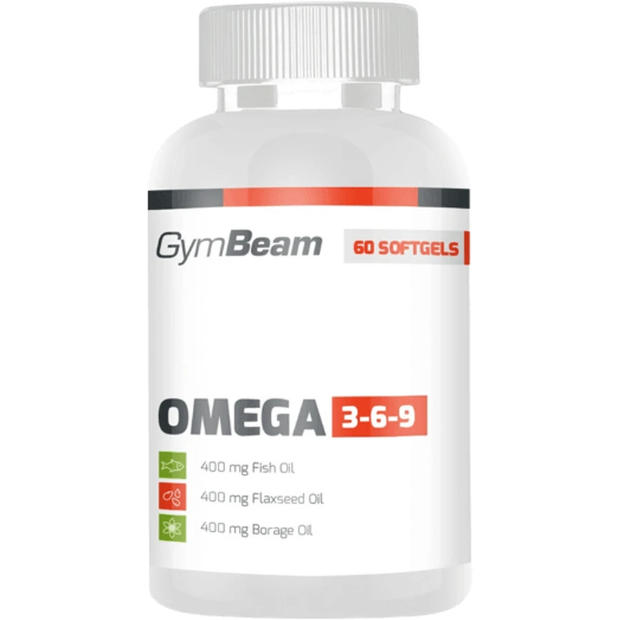 GymBeam Омега 3-6-9, без ароматизаторов, 60 капсул: цены и характеристики