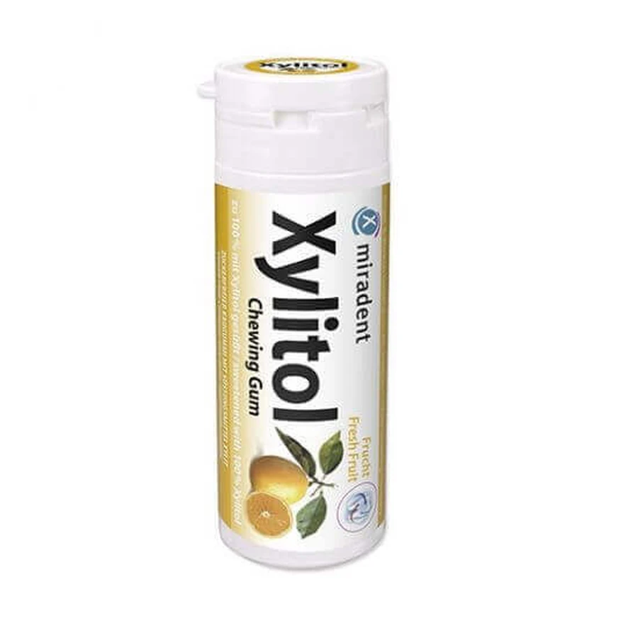 Жевательная резинка Свежие фрукты - Miradent Xylitol, 30 штук, Hager&Werken: цены и характеристики