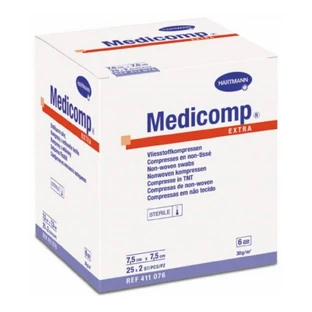 Серветки медичні Hartmann Medicomp Extra стерильні, 7,5 х 7,5 см, 25 шт.