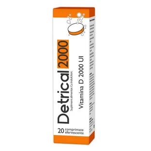 Детрикал D3 2000 МЕ, 20 шипучих таблеток, Natur Produkt