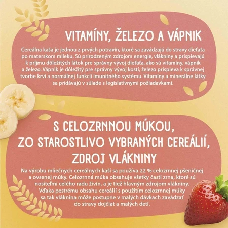 Сунар млієна каа з 8 пластівцями полуниця, банан 210 г: ціни та характеристики
