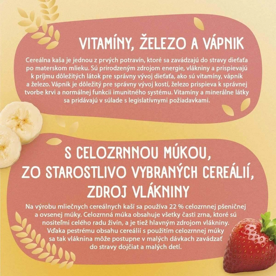 Сунар млієна каа з 8 пластівцями полуниця, банан 210 г: ціни та характеристики
