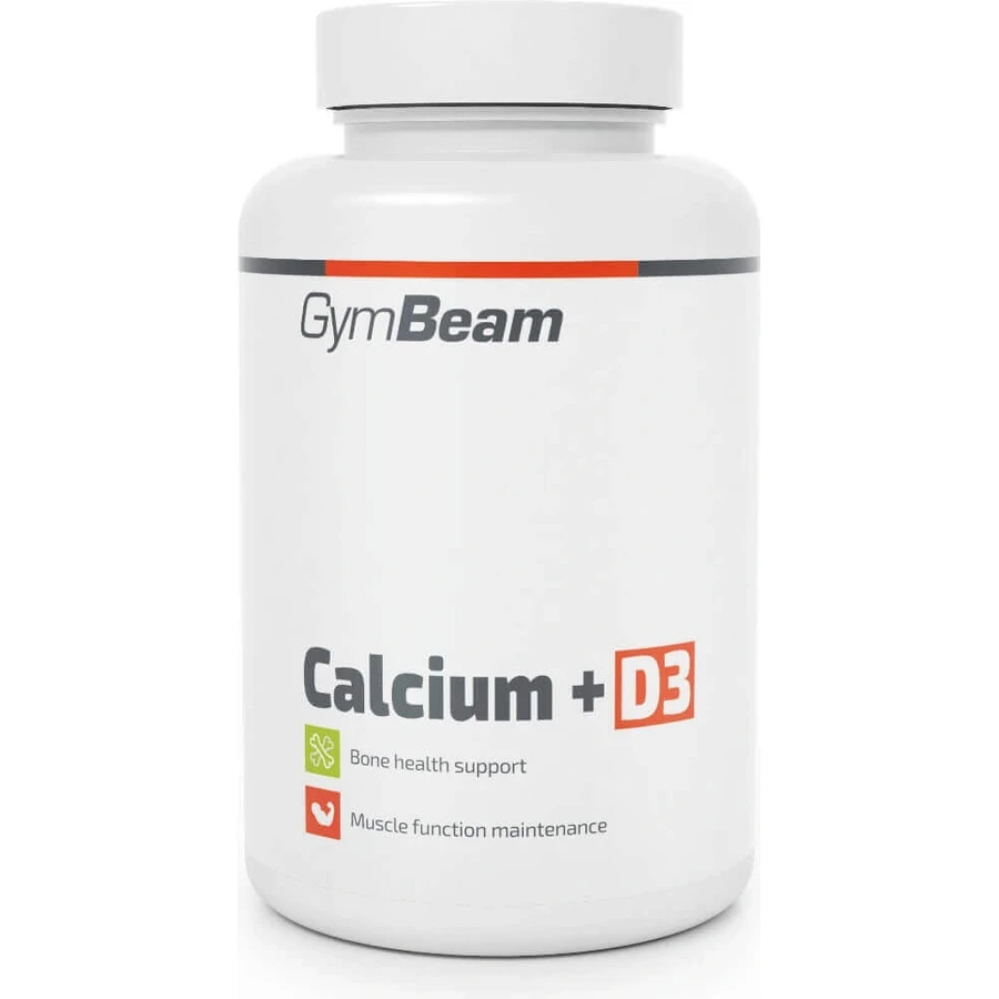 Gymbeam кальций + витамин d3 120cps 1×120 капсул: цены и характеристики