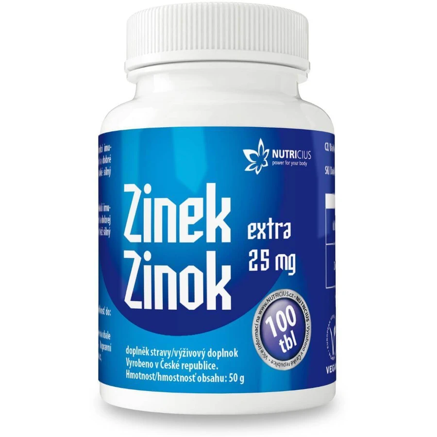 Nutricius Цинк экстра 25 мг 100 таблеток: цены и характеристики