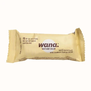 Протеиновые вафли Wana с белым шоколадом и джандуйей, 43 г, Wana