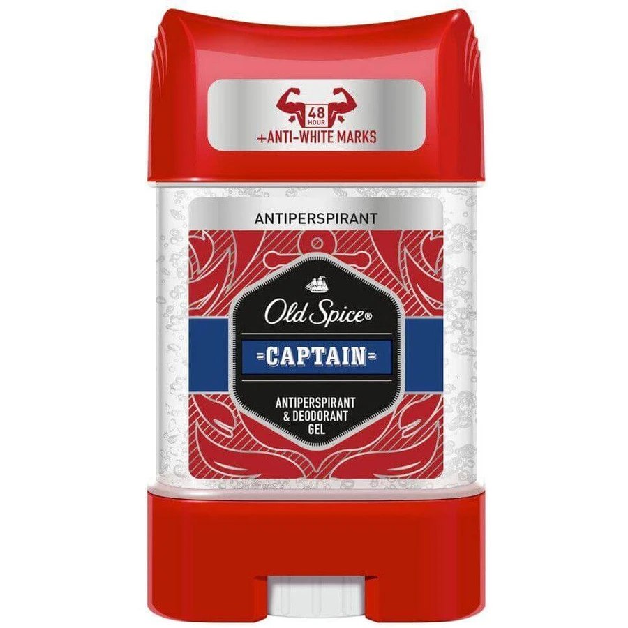 Антиперспірант Old Spice Captain Прозорий гель з нотами сандалу та цитрусових 70 мл: ціни та характеристики