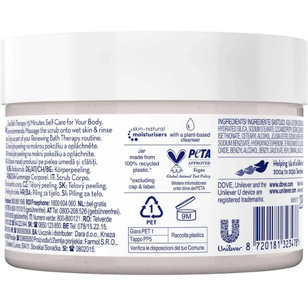Скраб для тіла Dove Bath Therapy Renew Скраб для тіла 295 мл: ціни та характеристики