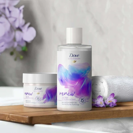 Скраб для тіла Dove Bath Therapy Renew Скраб для тіла 295 мл: ціни та характеристики