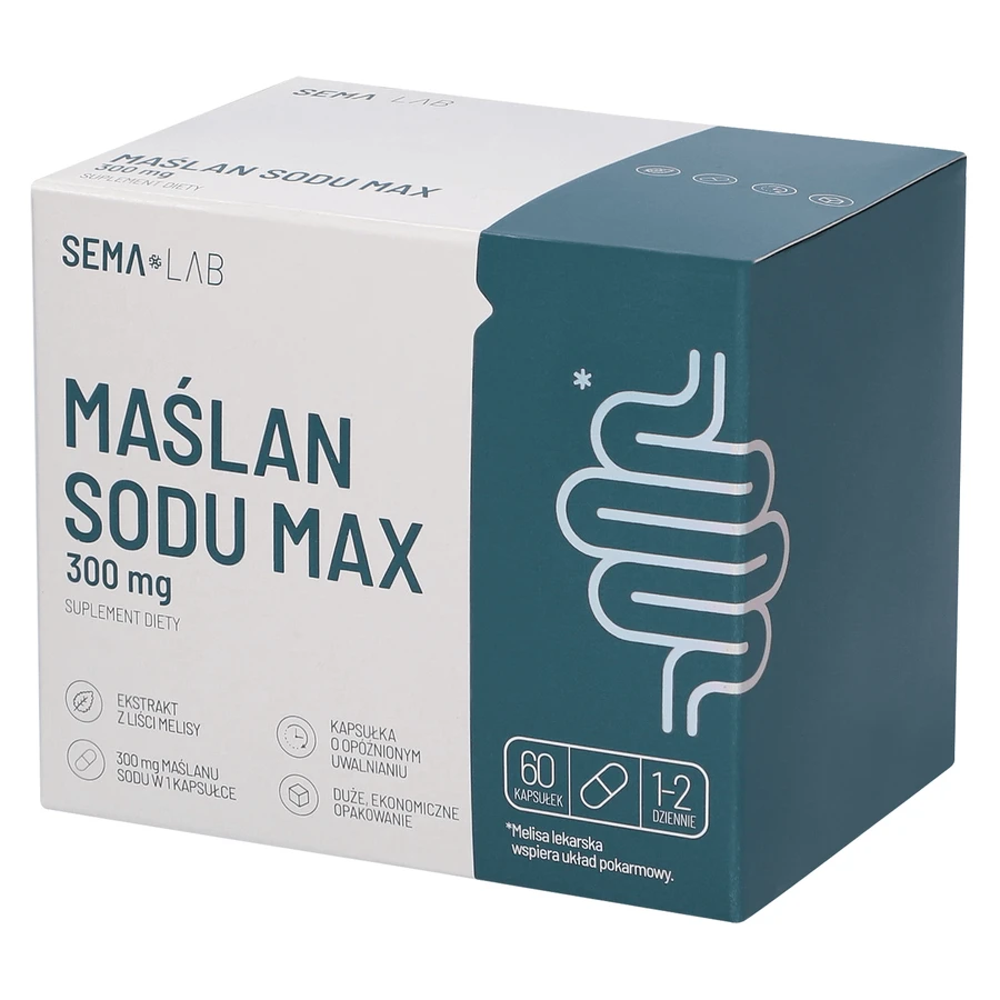 SEMA Lab Malan Sodium Max 300 мг, 60 капсул с замедленным высвобождением: цены и характеристики