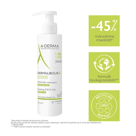A-Derma Dermalibour Противовоспалительный пенящийся гель +icaica, 200 мл: цены и характеристики