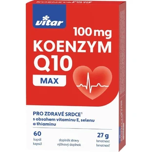 Витар Коэнзим Q10 100 мг + E + Se + тиамин 60 капсул