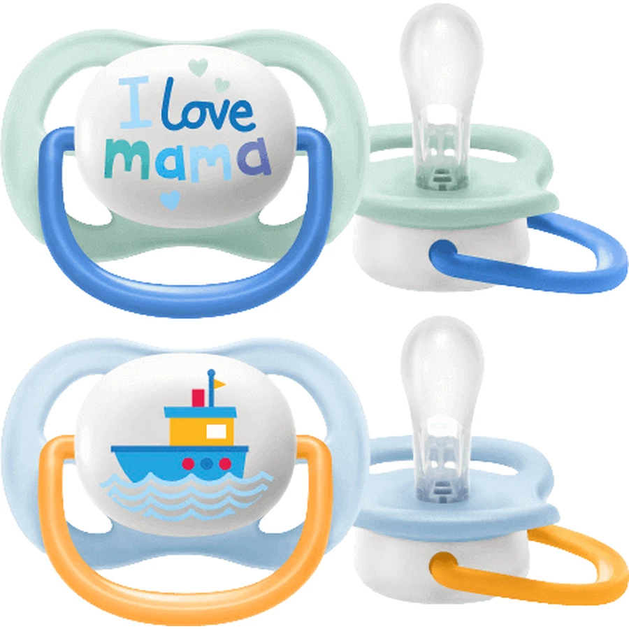 Philips Avent Ultra air Text Soother 0-6м мальчик 2 шт.: цены и характеристики