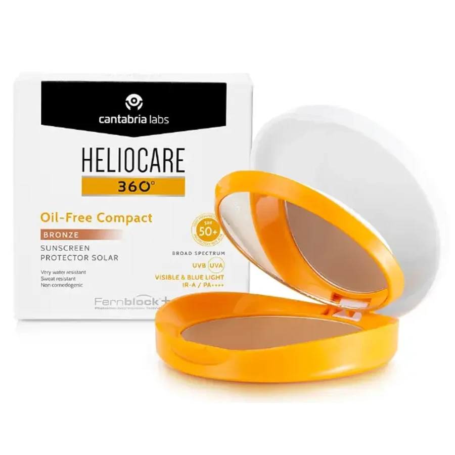 Компактная крем-пудра Cantabria Labs Heliocare 360° Oil-Free Compact Bronze SPF 50, 10 г: ціни та характеристики