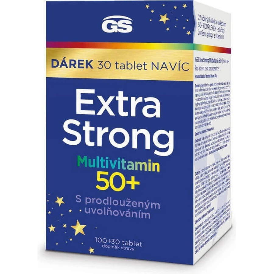 GS Extra Strong Multivitamin 50+ 1×130 табл, пищевая добавка: цены и характеристики