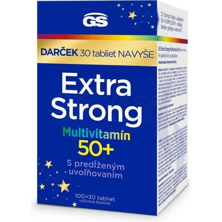 GS Extra Strong Multivitamin 50+ 1×130 табл, пищевая добавка: цены и характеристики